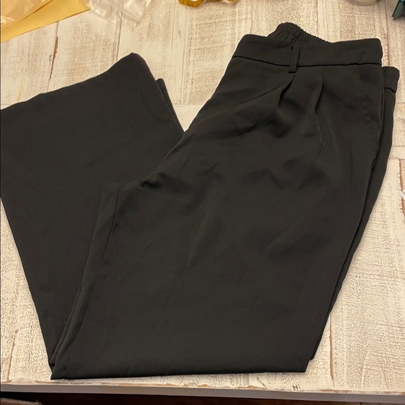 Pants - Elegant Black Wide Leg Women's Pants